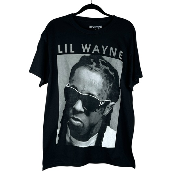 Lil Wayne Black & Gray Band Cotton Concert T-Shirt Size Large New without tags! - Picture 1 of 4